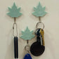 Canadian Leaf Waterproof Transparent Adhesive Hooks - 3 pcs