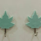 Canadian Leaf Waterproof Transparent Adhesive Hooks - 3 pcs