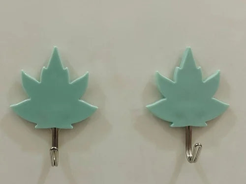 Canadian Leaf Waterproof Transparent Adhesive Hooks - 3 pcs