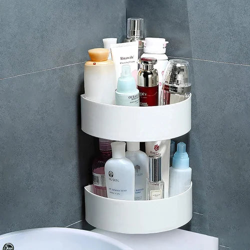 Adhesive Plastic Bathroom Corner Shelf - Set of 2