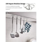 180 degree rotation wall sticker hooks