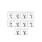 Strong Transparent Adhesive Hooks - 10 pcs